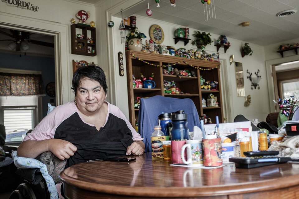 LifeCircles PACE participant Angie Dill at home. PACE participants like Dill have been empowered to stay in their own homes through the support of care partners from organizations like LifeCircles.