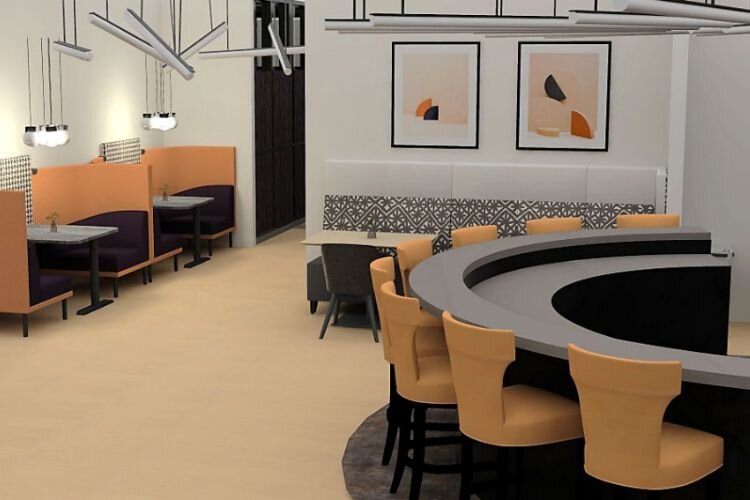 Rendering of the new CMURC Mount Pleasant coworking facility, to be completed by summer 2024.