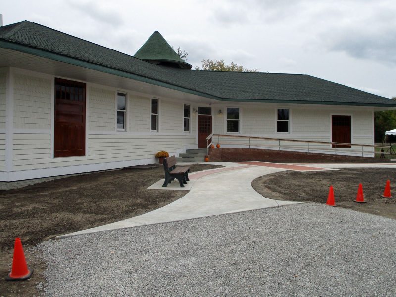 The Clare Union Railroad Depot after restoration