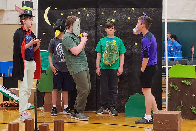 Six students from Renaissance Public School Academy compete at the annual Odyssey of the Mind World Finals in Lansing, Michigan. (Photo courtesy of Delphine Rossignol)