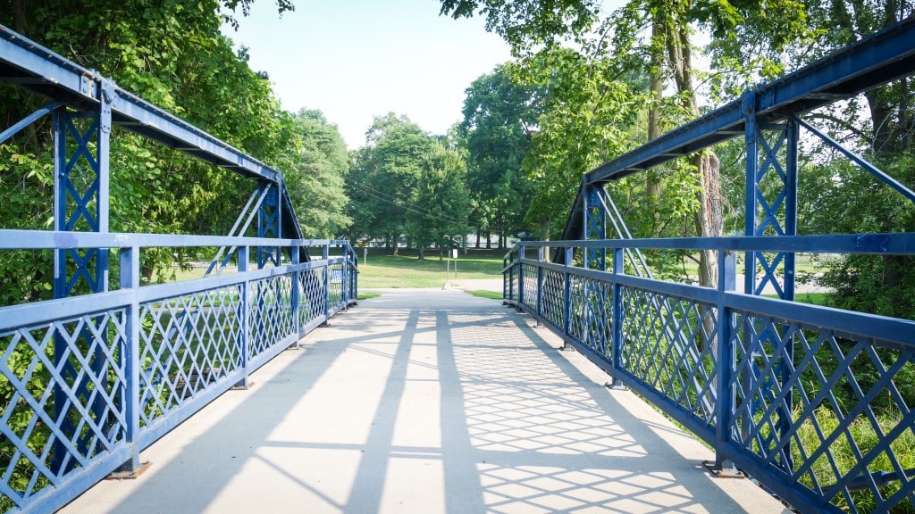 The bridge leading to Island Park in downtown Mt. Pleasant. Photo Credit Courtney Jerome / Epicenter Mt. Pleasant