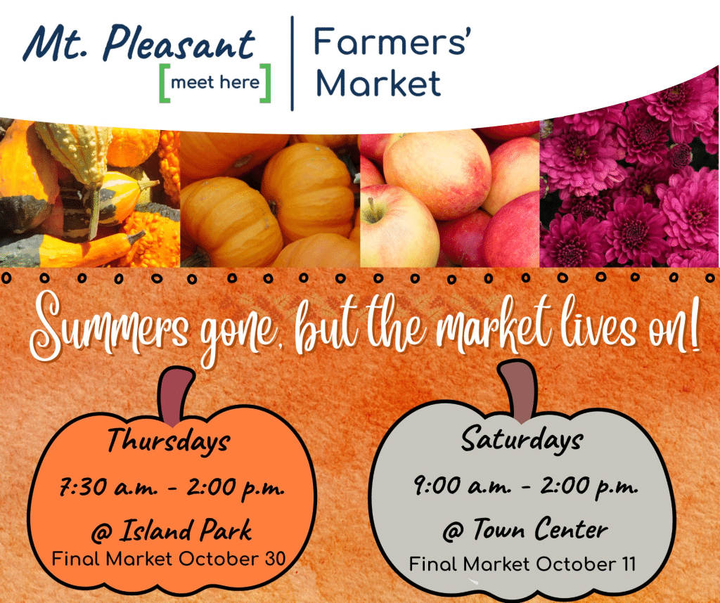 Mt. Pleasant October 2025 events