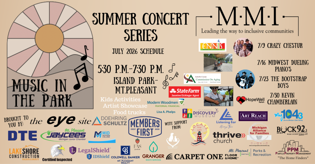 Mt. Pleasant Events July 2026